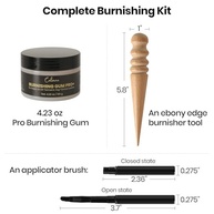 Goma de Polimento Profissional 120ml + Queimador de Borda de Ébano - Kit Completo para Acabamento em Couro - imagem 3