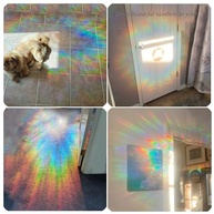 Adesivos de Janela Prismaticos para Pássaros - 162 Pontos Decorativos Anticolisão em Vinil Estático - imagem 4