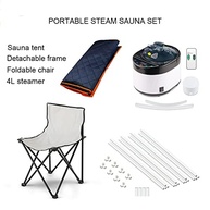 ZONEMEL Sauna a Vapor Portátil Completa 1600W com Controle Remoto e Cadeira Dobrável - imagem 5