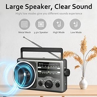 Rádio Portátil AM/FM com Alto-Falante Grande e Duas Fontes de Energia - imagem 4