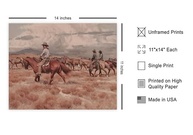 Poster Master - Pôster Cowboy Vintage | Arte Ocidental Rústica para Decoração de Parede - imagem 4