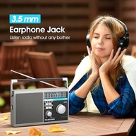 Rádio AM FM Portátil Retro Bluetooth com Melhor Recepção e Som Potente - imagem 5