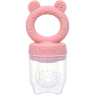 Porta-Frutinhas Silicone Ursinho Rosa - Seguro e Prático para Bebês a Partir de 6 Meses - imagem 2