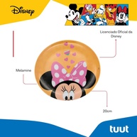 Prato Raso Minnie Mouse 20cm em Melamine Resistente - Coleção Disney Tuut - imagem 3