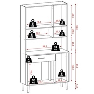Armário de Cozinha Completo Golden Nogueira/Off White – Design Moderno e Funcionalidade Premium - imagem 5