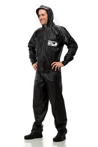 Capa de Chuva Pantaneiro 2701 PVC Impermeável Unissex Preta com Capuz - Tamanho GG - imagem 1