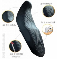 Capa Banco Moto Emborrachada 3D Preta Universal Fan: Aderência e Conforto Máximos - imagem 5