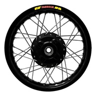 Jogo de Rodas Aro 17 Alumínio Preto para Honda Pop 100/110i com Raios Inox - Design Moderno e Durabilidade - imagem 3