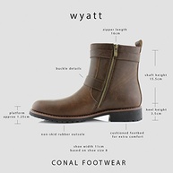 Polar Fox Wyatt MPX608005 Botas de motocicleta masculinas casuais com zíper e fivela, Preto, 7 - imagem 3