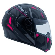 Capacete Articulado Peels U-RB2 Dynamic Preto Fosco/Pink - Segurança e Estilo para Sua Moto - imagem 4