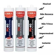 Adesivo Selante PU40 Preto Vedante Impermeável - 400Grs - imagem 4