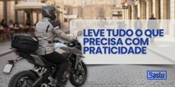 Bau Bauleto Alforge Traseiro Universal 37L Preto Moto - Impermeável + Refletivo - imagem 4