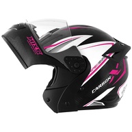 Capacete Escamoteável Pro Tork V-Pro Jet 3 Rosa - Segurança e Estilo para Sua Pilotagem (Tam. 62, Visor Fumê) - imagem 2