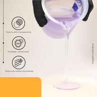 Resina Epóxi Diamond 1,42Kg: Acabamento Profissional e Brilho Intenso para Seus Projetos - imagem 4
