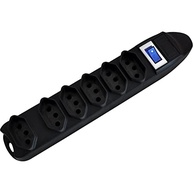 Filtro de Linha Fortrek 6 Tomadas 2P+T Preto - Proteção e Praticidade para Seus Equipamentos - imagem 4