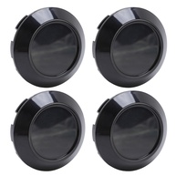 Jogo 4 Calotas Centro Roda 76mm ABS Pretas - Proteção e Estilo Premium - imagem 1