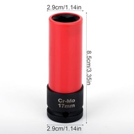 Soquete Protetor 17mm Mercedes (CL/GL/GLK/GLS/S) - Proteção Premium para Rodas Cr-Mo 1/2" - imagem 3