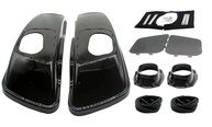 YHMOTO Tampas de Alforge Metal Preto 6x9" para Harley Davidson Touring - Estilo e Proteção Premium - imagem 1