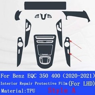 Película Protetora TPU Transparente para Console Central Benz EQC 350 400 (2020-2023) - Anti-Risco - imagem 4