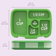 Bentgo Lancheira Infantil 5 Compartimentos - Estilo Bento à Prova de Vazamento | Segura, Divertida e Ideal para Crianças de 3 a 7 Anos (Verde) - imagem 3