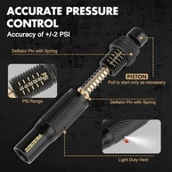 Kit Válvula Deflator Pneu Zostera 4 Peças - Ajustável 10-30 PSI para Off-Road 4x4 - imagem 3