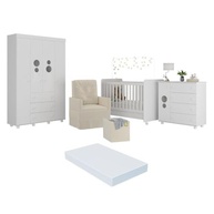Quarto Completo com Colchão, Poltrona e Puff Pimpolho - Design Moderno e Conforto Total - imagem 2