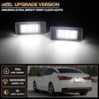 Ilumine Sua Placa: Kit 2 Lâmpadas LED Branca Pura 6000K para Nissan Altima, Sentra, Rogue e Versa - imagem 3
