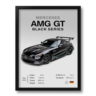Quadro Mercedes AMG GT Black Series 33x43cm - Decore com Estilo Automotivo - imagem 1