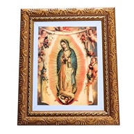 Quadro Decorativo Religioso Nossa Senhora de Guadalupe A4 - Moldura Luxo Premium - imagem 2