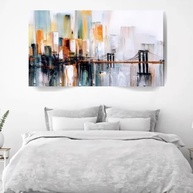 Quadro Tela Canvas 90x60cm Abstrato Ponte Cor - Impressão em Alta Resolução com Borda Infinita - imagem 4