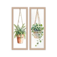Kit 2 Quadros 18x45 cm com Vidro - Decoração Moderna para Sala e Escritório (Preto) - imagem 5