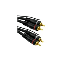 Cabo RCA PIX 2+2 RCA 6mm Preto 5 Metros com Fio Remote - Conexão de Áudio e Vídeo de Alta Qualidade - imagem 1