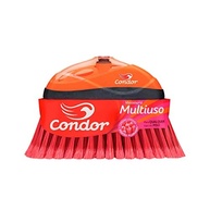 Condor Vassoura Multiuso Sem Cabo - Laranja/Verde/Rosa | Limpeza Eficiente em Qualquer Piso - imagem 3