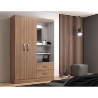 Guarda-Roupa Solteiro 2 Portas e 2 Gavetas Capelinha Evidencia – Organização e Estilo para Seu Quarto - imagem 2