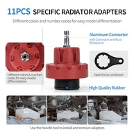 Kit Teste Pressão Radiador e Recarga a Vácuo 25 Peças - Detecção de Vazamentos Automotivos - imagem 5