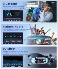 Rádio Automotivo Android 13 Carplay 2G+64G para Mercedes Benz GL ML W164 X164 (2005-2011) - Tela 9" HD - imagem 5