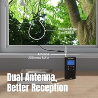 Rádio Digital Portátil Raddy RF886: AM/FM/SW/VHF/WB com Bluetooth e Alerta NOAA - imagem 5