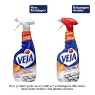Veja Limpador Spray Desengordurante Gold Cozinha Laranja 500ml - Limpeza Rápida e Eficiente - imagem 3