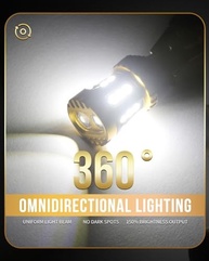 LUYED Lâmpada LED 7443: Ilumine sua Ré com Brilho e Segurança (Pacote com 2) - imagem 3