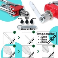 Alicate Rebitador Manual Profissional 420mm EDA - Ação Única para Construção e Indústria - imagem 5