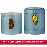Whiskware Recipientes Empilháveis Star Wars - 3 Copos com Tema Darth Vader e Stormtrooper para Lanches Escolares e Viagens - imagem 5