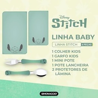 Conjunto para Refeição Infantil 6 Peças Stitch - Simonaggio | Seguro, Divertido e Ideal para o Dia a Dia - imagem 4