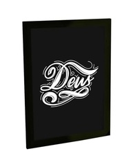 Quadro Decorativo Religioso com Moldura - Deus, Bíblia e Jesus Cristo | Poster de Fé para Decoração - imagem 2