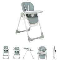 Kikkaboo Cadeira Alta Spicy Ajustável com Mesa Removível e 4 Rodas - Verde Claro - imagem 2