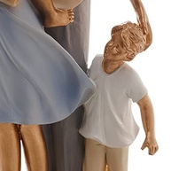 Figura Decorativa Família em Resina 15x9x28cm - Estilo Moderno para Ambientes Acolhedores - imagem 3