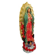 Estátua da Virgem Maria de Guadalupe 15 cm em Resina Multicor - Inspire Fé e Paz no Lar - imagem 5