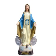 Imagem Nossa Senhora das Graças 30cm em Resina com Medalha Milagrosa - Pintura Detalhada e Design Sereno - imagem 1