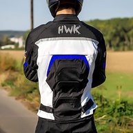 HWK Jaqueta masculina Spyder para motociclista com tecido cordura resistente ao clima para jaqueta de motocross Enduro - imagem 3