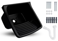 Tanque Plástico com Sifão Universal 24L - Lavanderia Resistente e Prático - imagem 1