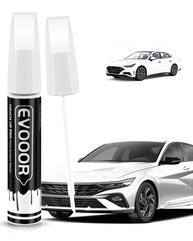 Tinta de Retoque Hyundai 2 em 1: Reparo Rápido para Lascas e Arranhões (Gelo/Quartzo Branco Pérola Tricoat - W8/WW8) - imagem 1